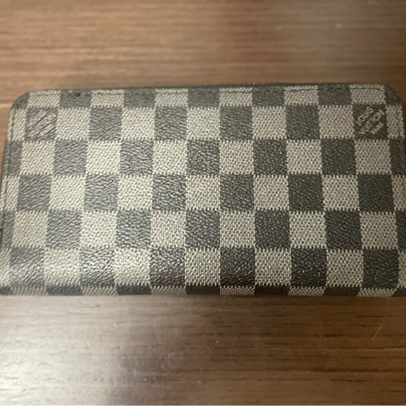 Beautiful gray and black zip around wallet . - Picture 2 of 3
